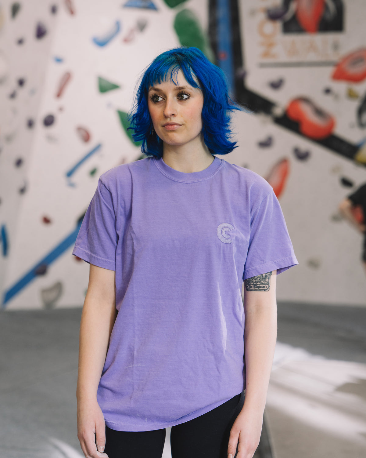 Embroidered Collection - Purple T-Shirt